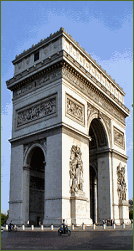 Arc de Triomphe in Paris France