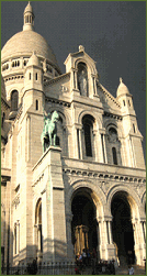 The Sacre Coeur Basilica in Paris France