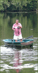 Carp Fishing out of boat in France