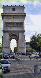 The Champs Elysees Avenue